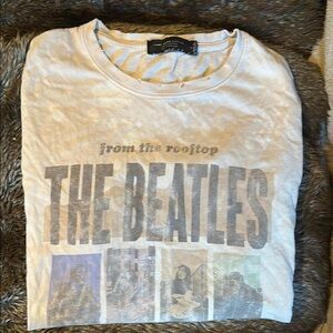 Junk Food Clothing Cream Beatles Graphic Tee